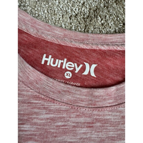 Hurley Men’s T-Shirt Size M Salmon Pink Graphic Tee Short Sleeve Surf Casual - Picture 4 of 4